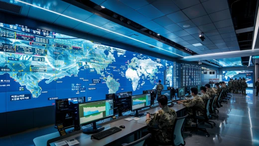 군부대 지휘통제실